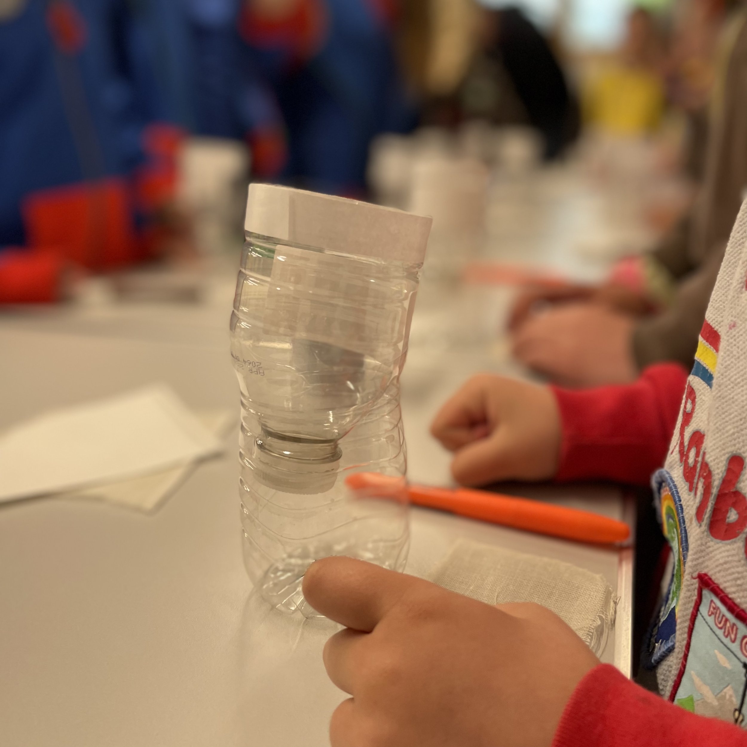 Rainbows, Brownies, Guides, creating a water filter from a bottle.